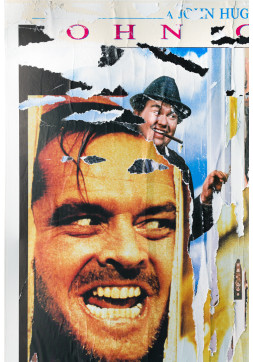 The Shining / Uncle Buck - One Sheet - Juxtaposed Ripped Movie Posters on Canvas