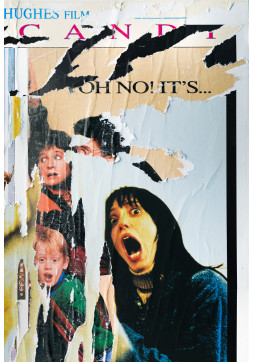 The Shining / Uncle Buck - One Sheet - Juxtaposed Ripped Movie Posters on Canvas