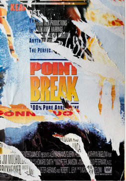 Hot Fuzz / Bad Boys / Point Break - One Sheet - Ripped Movie Poster Collage on Canvas